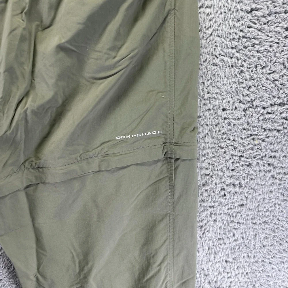 Columbia Omni-Shade Pant Men's XL Green Nylon Windbreaker‎ Straight Leg Gorpcore